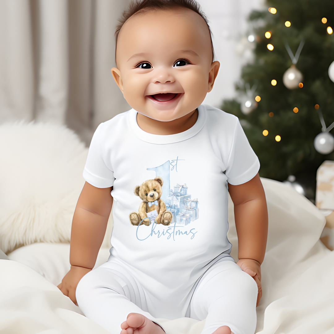 1st Christmas Baby Grow