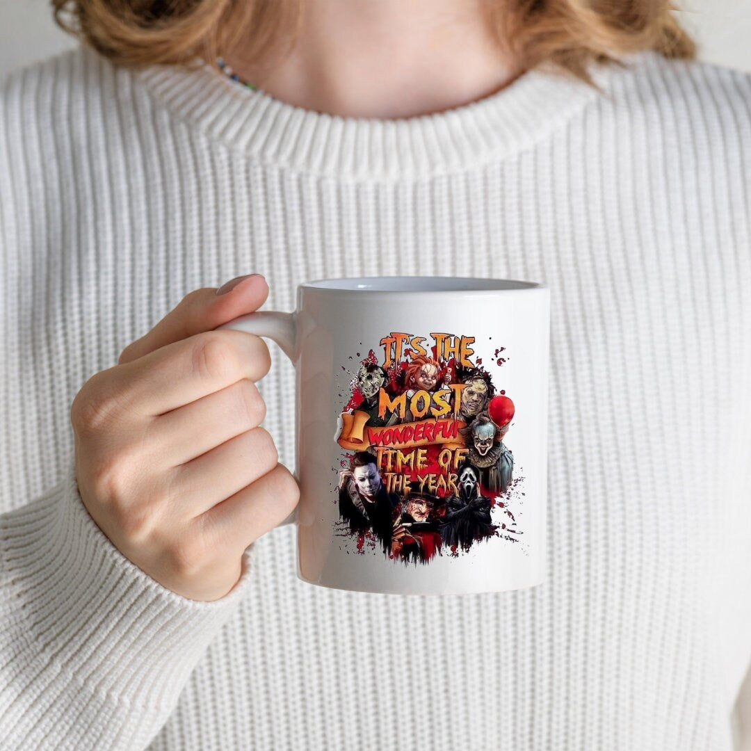 Retro Horror Movie Mug, Horror Mug, Movie Mug, Halloween Mug, Seasonal Mug, Gift Mug,