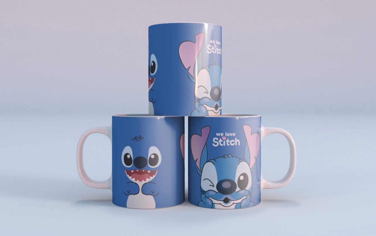 Stitch & friend mugs – Kai x Soph